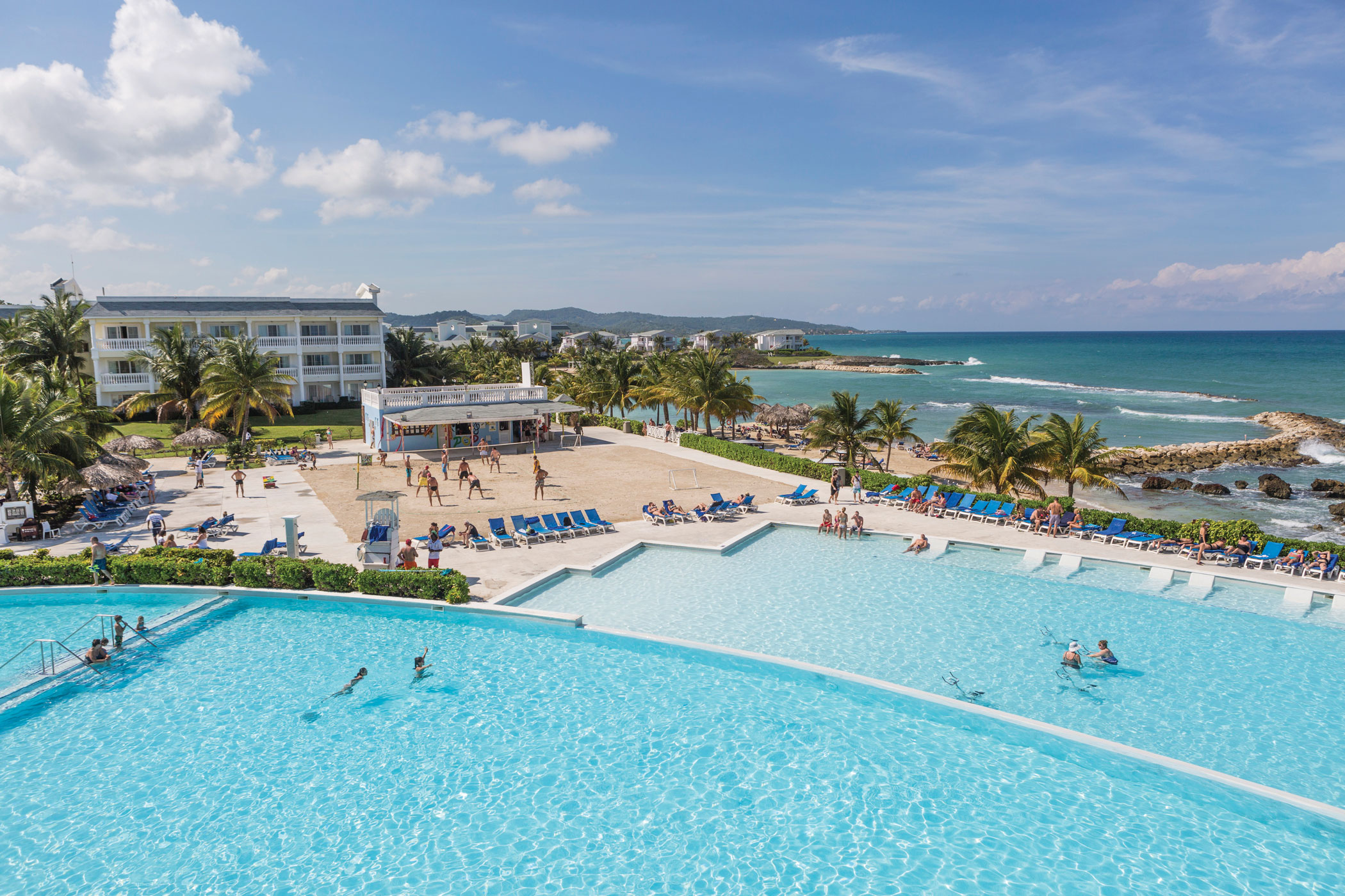 Infinity main pool and beach
